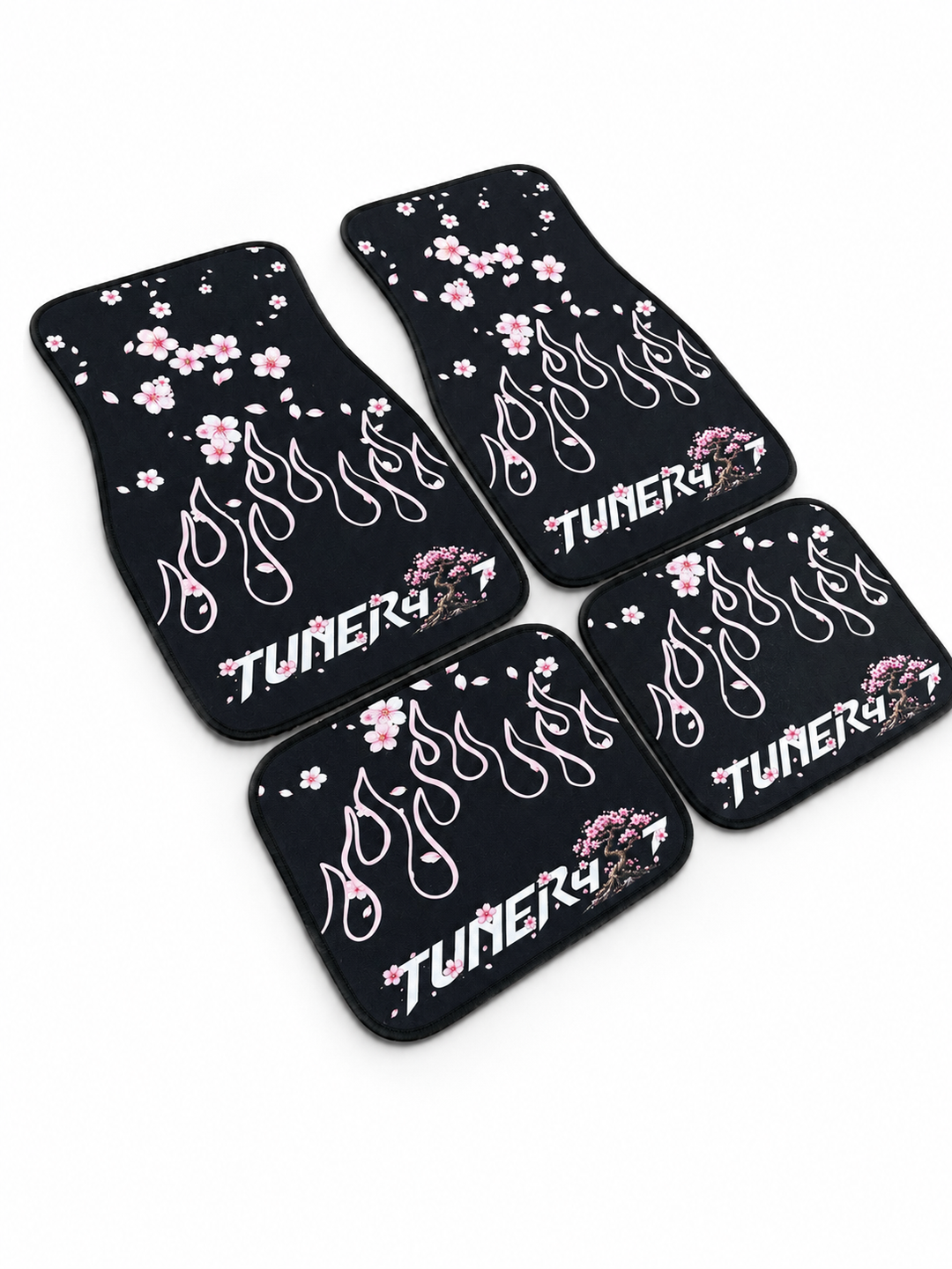 Cherry Blossom Flame Floor Mats