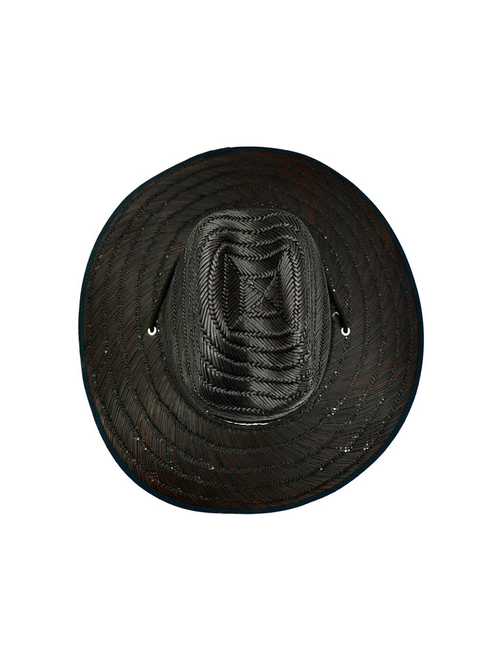 BLACK STRAW TUNER47 SUN HAT image 1