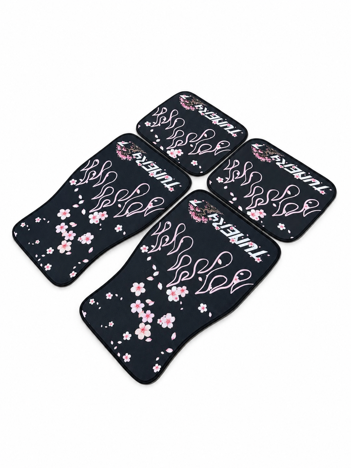 Cherry Blossom Flame Floor Mats