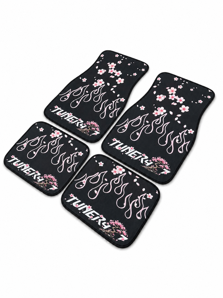 Cherry Blossom Flame Floor Mats