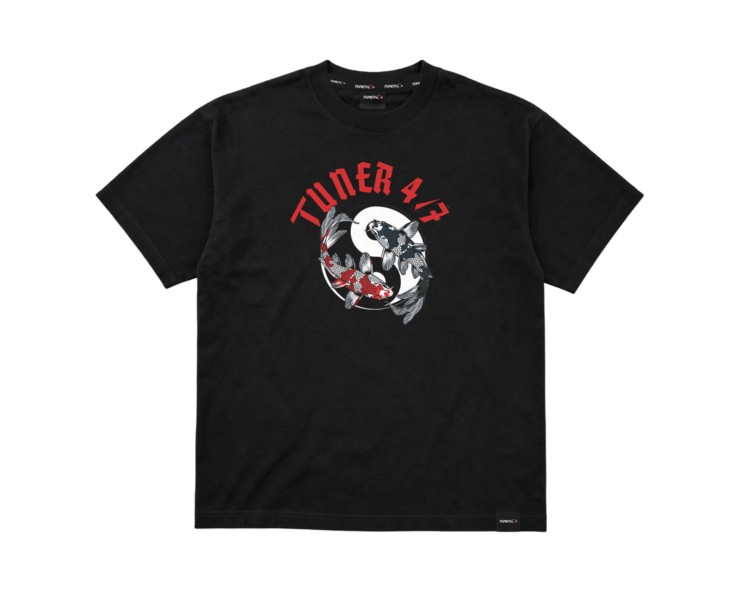 Porsche &amp; Supra Yin Yang Oversized T-Shirt